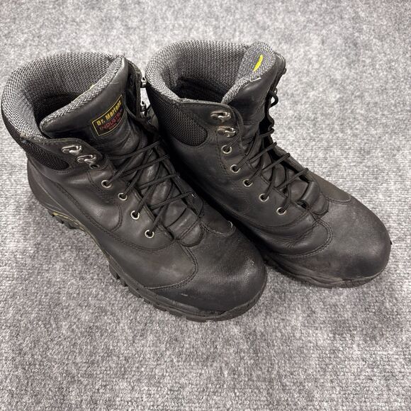 Dr Doc Martens Industrial Steel Toe Mens Brown Leather Work BOOTS AW140 Size 12 main image 12